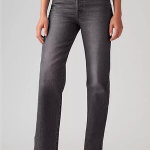 Levi’s Ribcage Straight Black Jeans